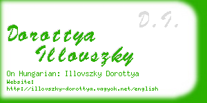 dorottya illovszky business card